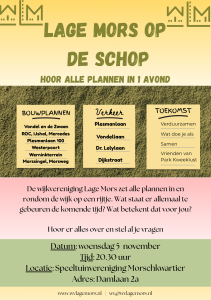 Alle plannen op een rijtje @ Speeltuinvereniging Morschkwartier